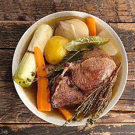 Pot au feu de boeuf « race mirandaise » - Agrandir l'image (fenêtre modale)